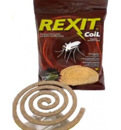 Rexit Coil αντικουνουπικό οικολογικό φιδάκι σπιράλ 10 τεμ.